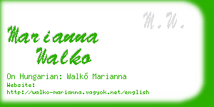 marianna walko business card