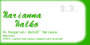 marianna walko business card